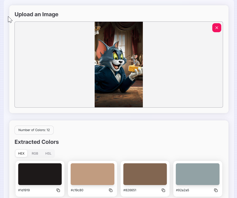 Image Color Extractor Preview